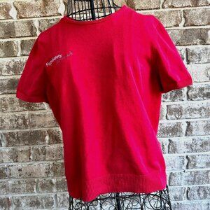 Vintage Flight Safety Savannah Ladies Sweater Small Lands End Logo Aviat…